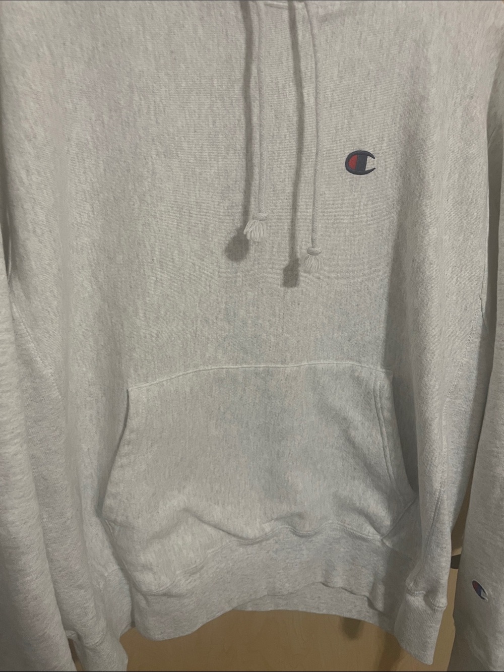 Champion Men’s/Unisex Light Gray Reverse Weave Pullover Hoodie L - Picture 6 of 12